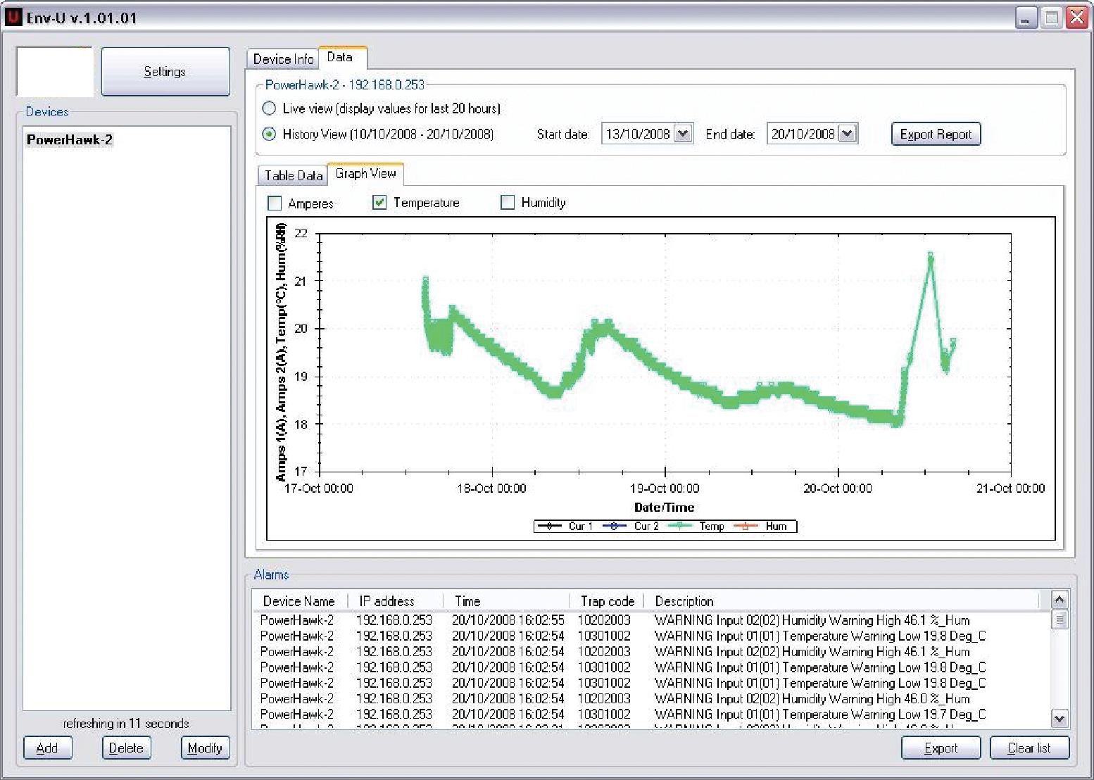 This is a picture of a UTPH-2 HE-Amp software screen shot
