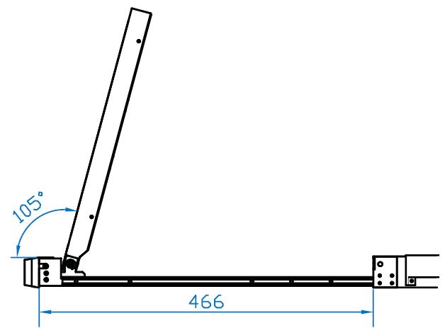 This is a picture of a 1RU 20 inch high resolution LCD Drawer diagram