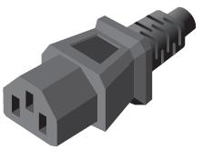 This is a picture of a IEC 60320/C13 10A socket