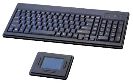 This is a picture of a 104 notebook keypad with a touchpad mouse
