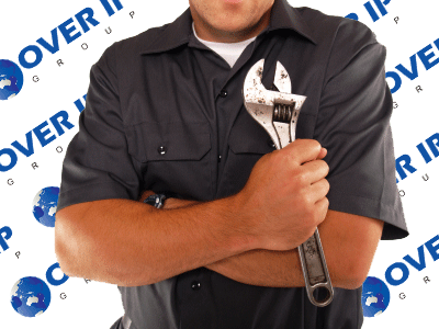 This is a picture of a man holding a shifter for preventativ maintenance